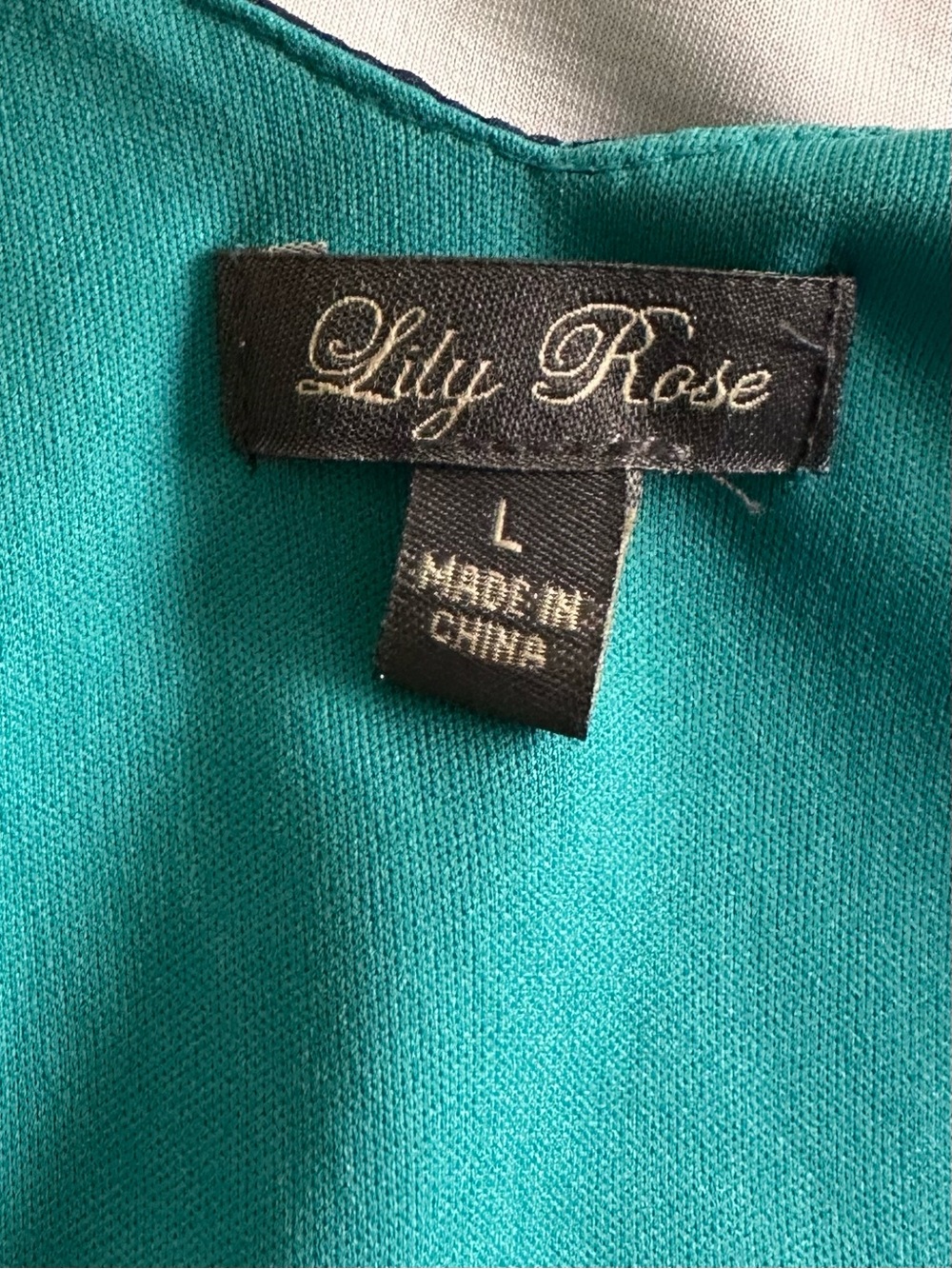 Lily Rose Teal and Navy Chevron Belted Sundress - Picture 3 of 3